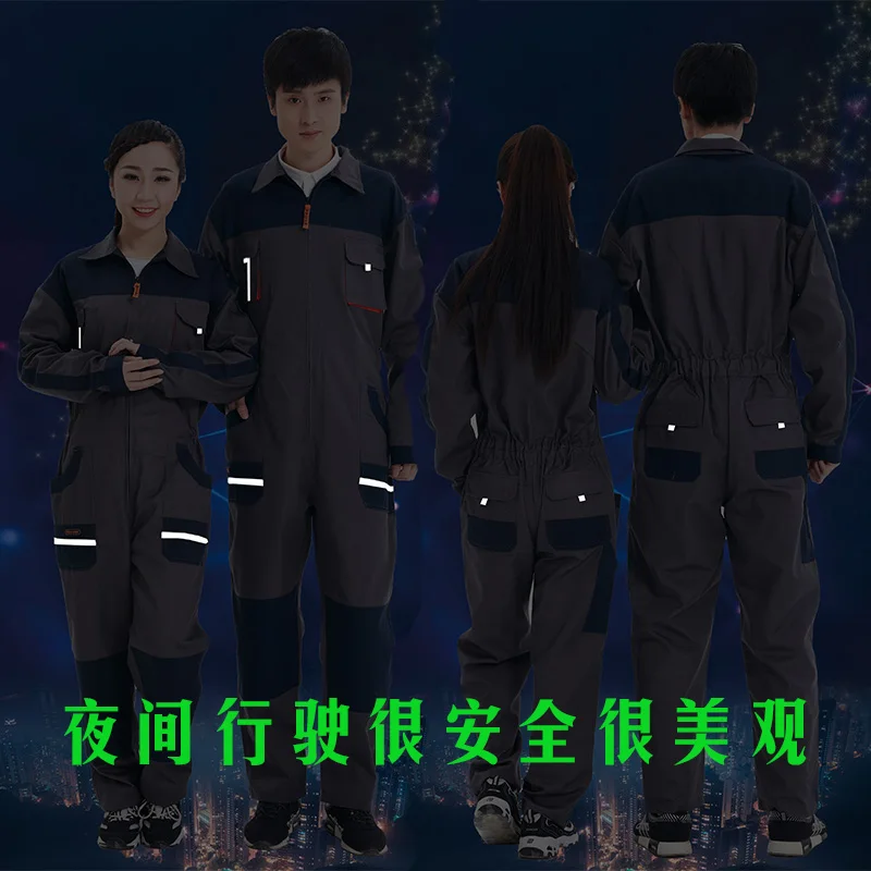 

S-5XL! Large size work clothes 2018 Work clothes and labor protective clothing workshop repair wear - resistant tooling