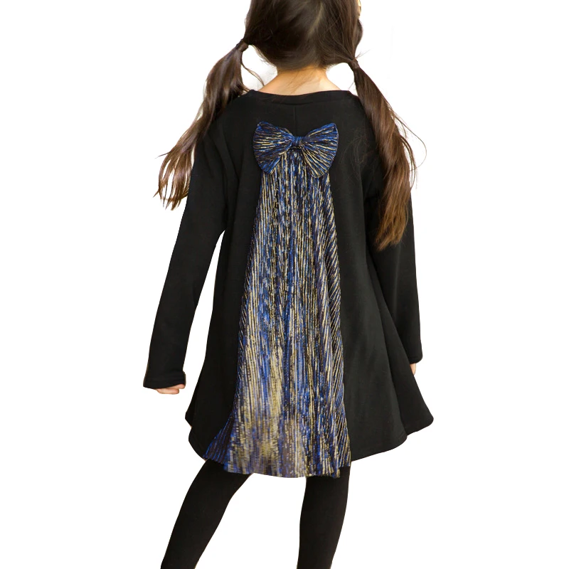 black elegant lace princess costume vintage noble gown for 4 -14 yrs teenage girls prom long-sleeve dresses winter kids clothes | Детская