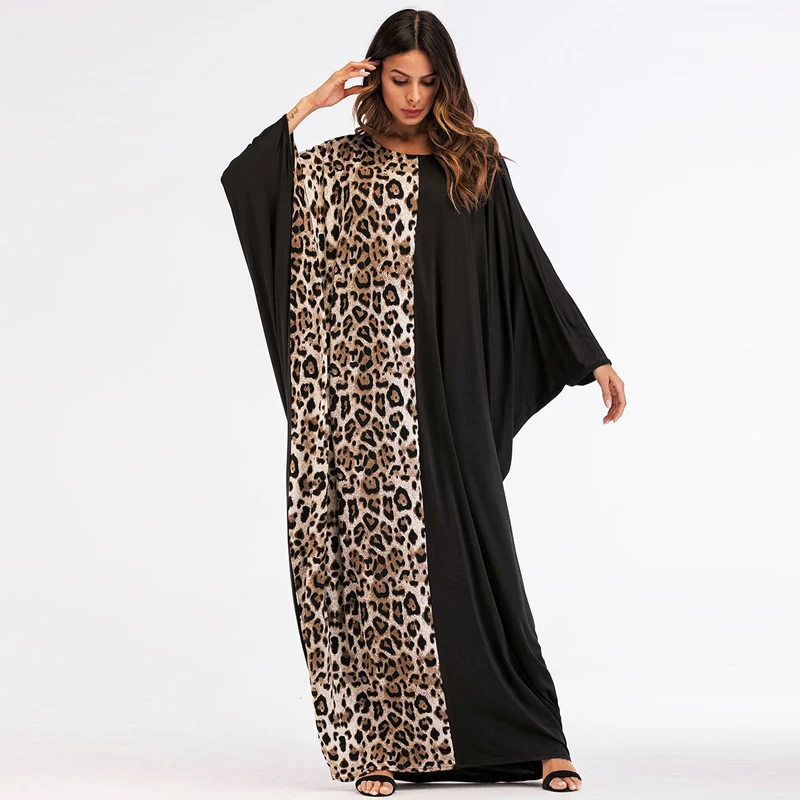 Женское платье для Ближнего Востока Abaya мусульманское с рукавом летучая мышь