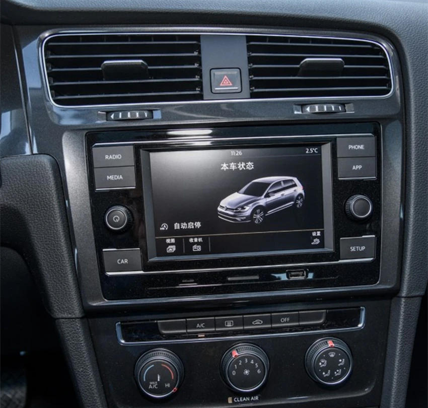 Для MQB golf 7 5 CD MIB 3 8 дюймов 9 2 радиотарелки декоративная рамка пианино