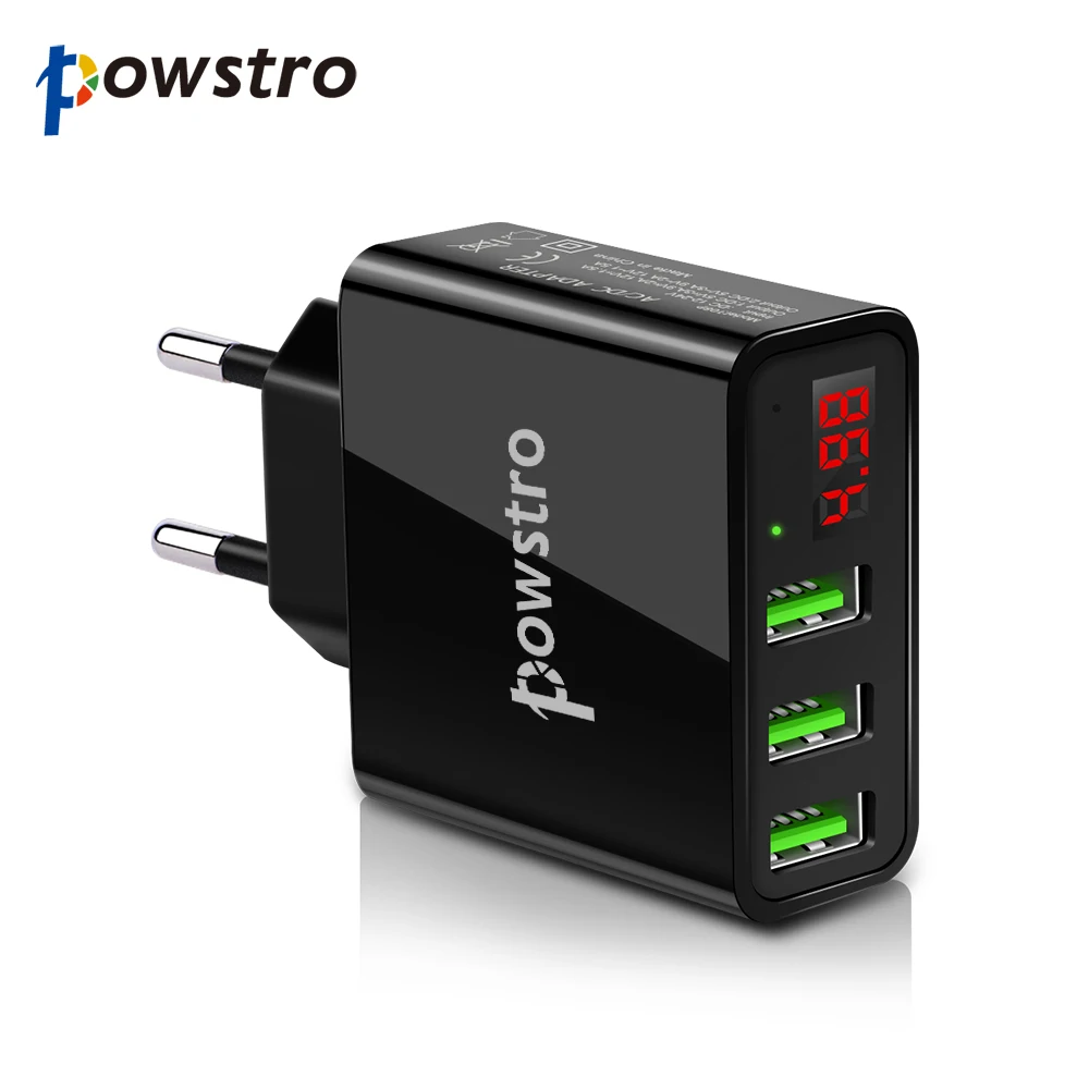 Универсальное настенное зарядное устройство с 3 мя USB портами 5 В А|Зарядные