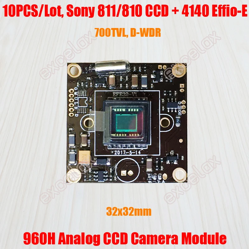 10 шт./лот 32x32 мм 700TVL 1/3 &quot873 872 811 810 CCD Effio E 4140 DSP аналоговый CCTV модуль камеры плата w/OSD