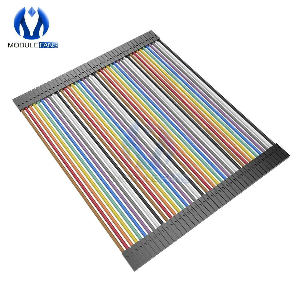 40-контактный 2 54 мм кабель dupont перемычка провод линия Мама-мама 10 см 1P для Arduino 40 шт.