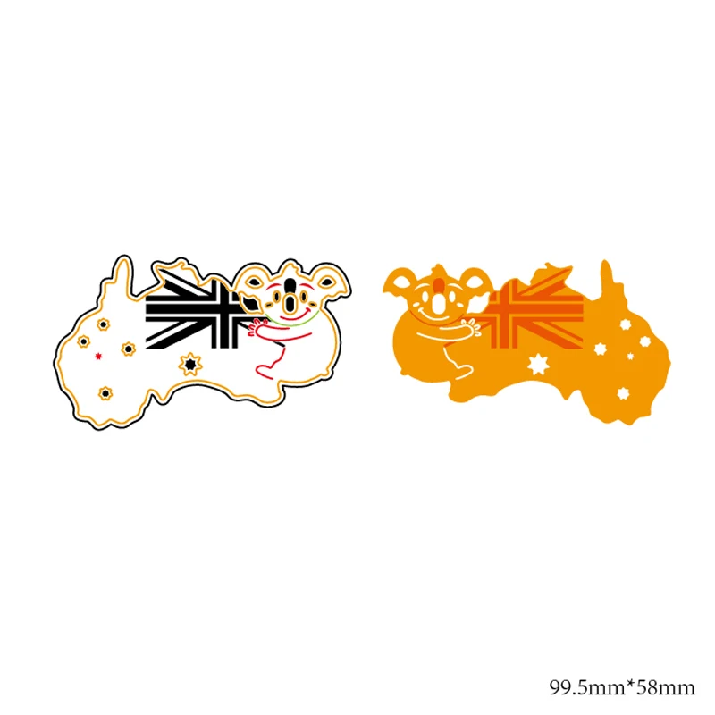 

AZSG Koala Cutting Dies For DIY Scrapbooking Dies Decoretive Embossing DIY Decoative Cards Die Cutter