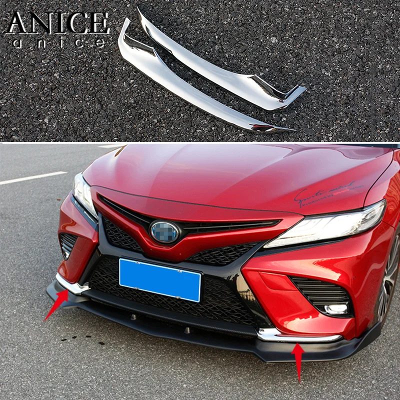 2pc Carbon fiber color ABS REAR CORNER BUMPER GUARD TRIM for toyota Camry 2018 | Автомобили и мотоциклы