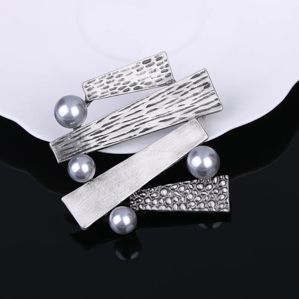 2017 Ретро Изысканная разноцветная брошь с искусственным жемчугом для женщин