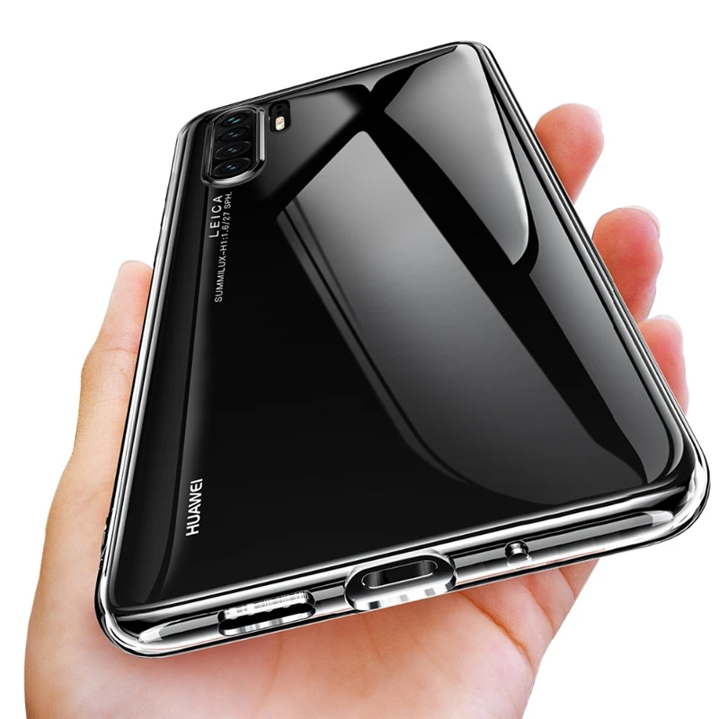 Прозрачный чехол для Huawei P30 Pro высококачественный мягкий силиконовый
