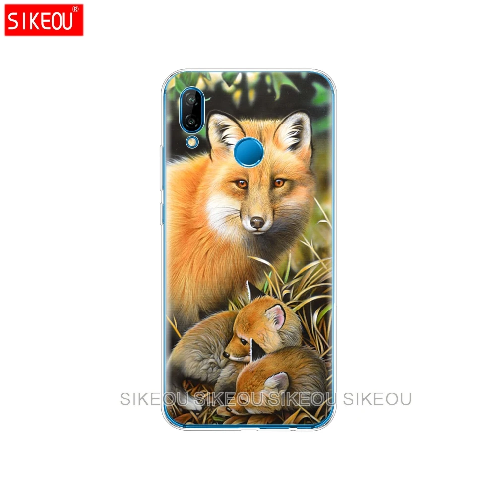 Силиконовый чехол для телефона Huawei P20 P7 P8 P9 P10 Lite Plus Pro 2017 P Smart 2018 енот красная панда