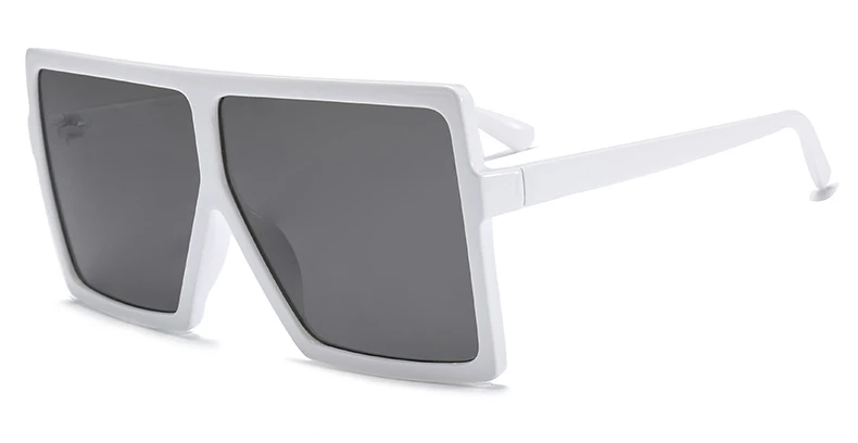 C7 White Black ROSANNA, негабаритные солнцезащитные очки для женщин, брендовая дизайнерская квадратная Большая рама, солнцезащитные очки в винтажном стиле, солнцезащитные очки для путешествий, женские Оттенки UV400 - Цвет линз: C7 White Black