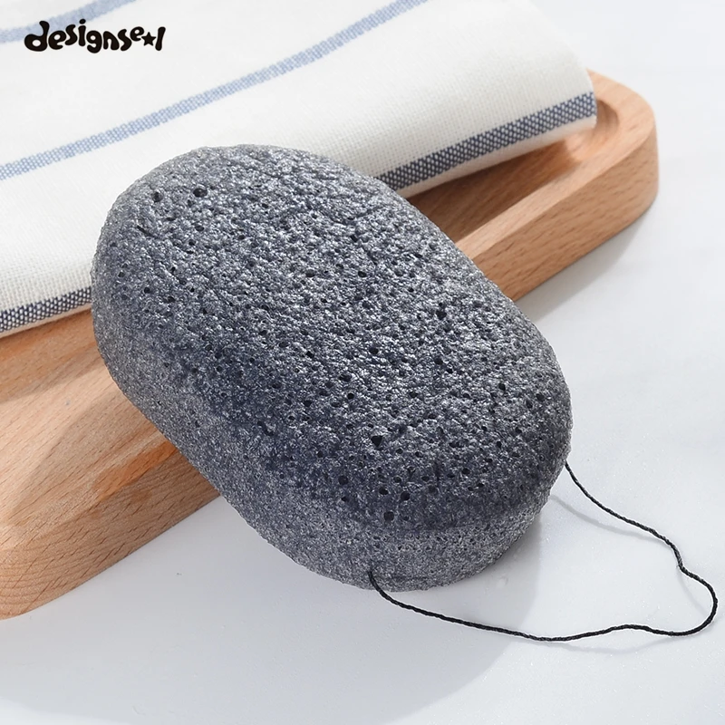 Флаттер натуральные активные завод Konjac Очищение хлопка бамбуковый уголь чистки