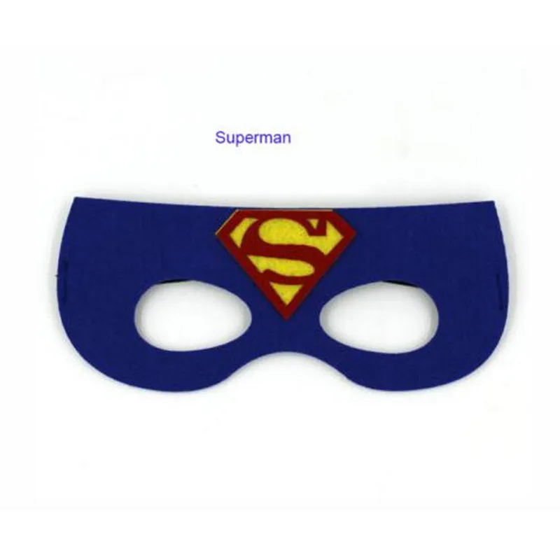 Superman Маска супергероя для косплея Супермена, Бэтмена, Марвел, Человека-паука, Халка, Тора, Железного человека, принцессы на Хэллоуин, Рождество, Детские вечерние костюмы для взрослых - Цвет: Superman