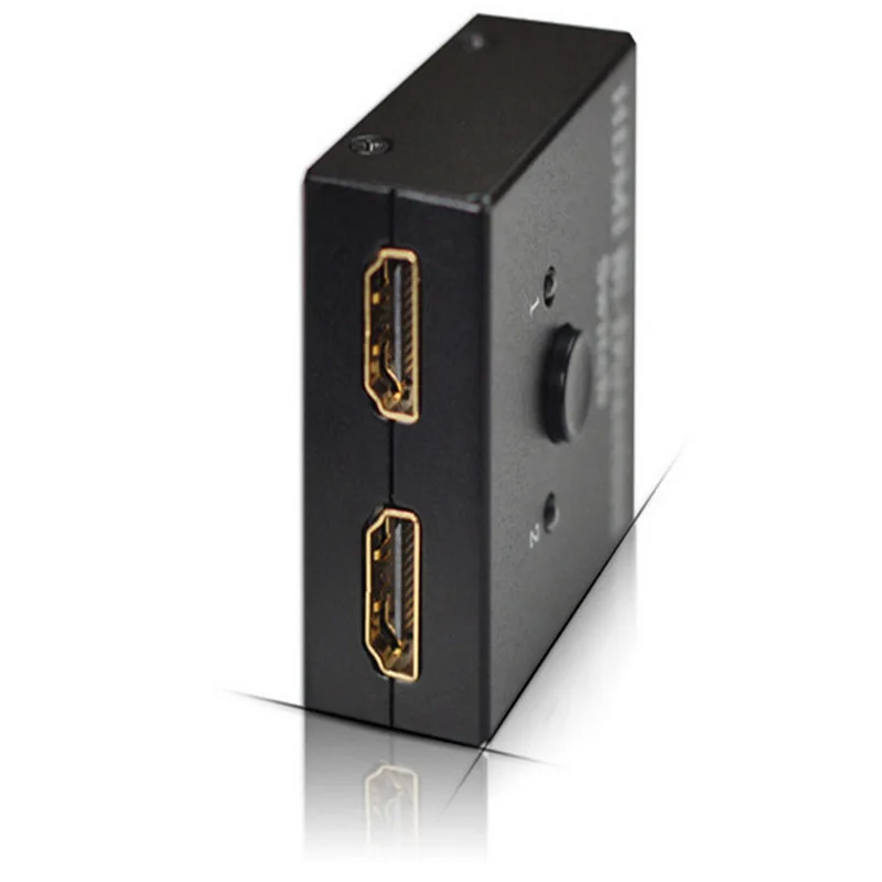 HDMI коммутатор 2-портовый HDMI двунаправленный 2x1 коммутатор или 1x2 разветвитель селектор черный Поддержка устройства HDMI