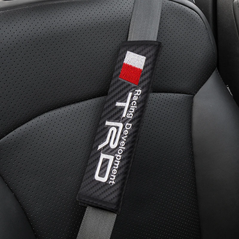 2 шт. автомобильный Стайлинг чехол для ремня безопасности из углеродного волокна