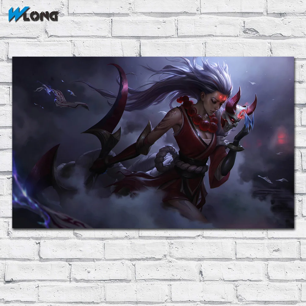 Большой размер картина маслом League of Legends Moon Diana Картина на холсте для гостиной и