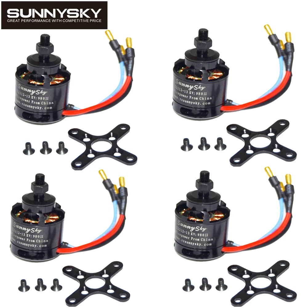 1 шт. 100% оригинальный Sunnysky X2212 980KV/1250KV/KV1400/2450KV бесщеточный мотор (короткий вал)