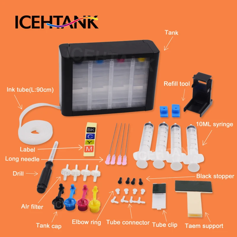 ICEHTANK Система непрерывной подачи чернил СНПЧ чернильный Бак Комплект картридж