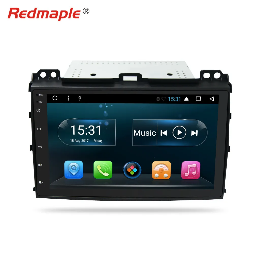 9 &quotAndroid 7 1 автомобильный Радио GPS Навигация стерео для Toyota Land Cruiser prado 120 2002 2009
