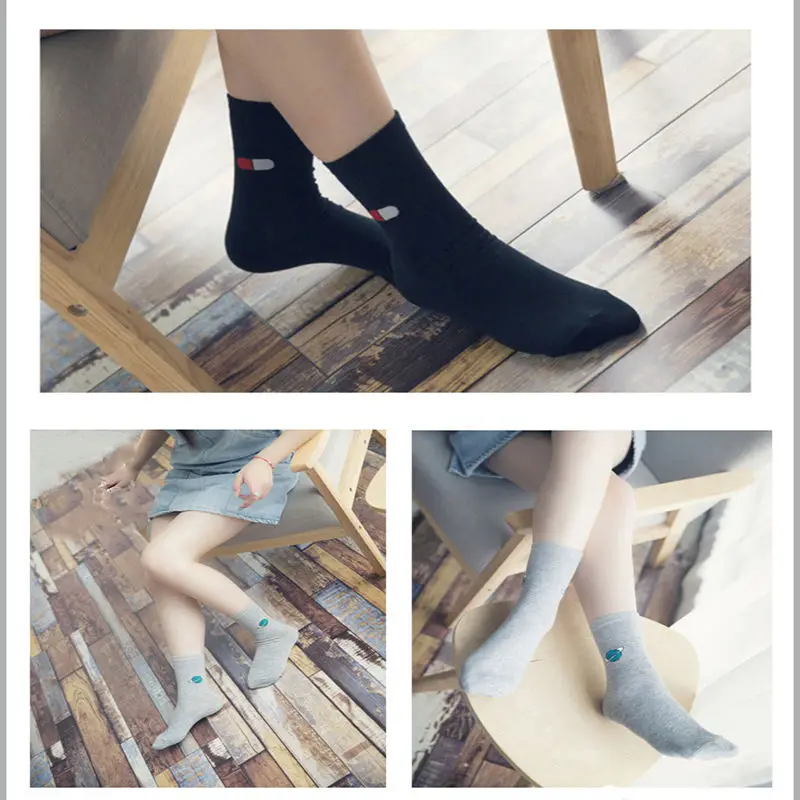 Fashion Harajuku Candy Color Casual Cute Cartoon Pattern Warm Socks Comfortable High Quality For Women Girl| |