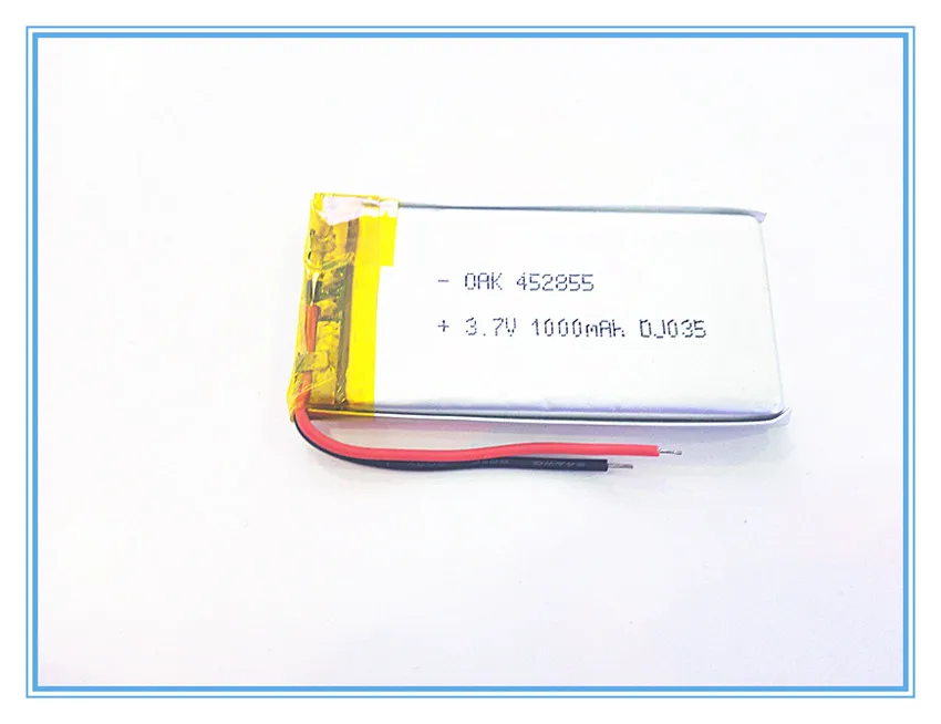 

3.7V,1000mAH,[452855] PLIB; polymer lithium ion / Li-ion battery for dvr,GPS,mp3,mp4,cell phone,speaker