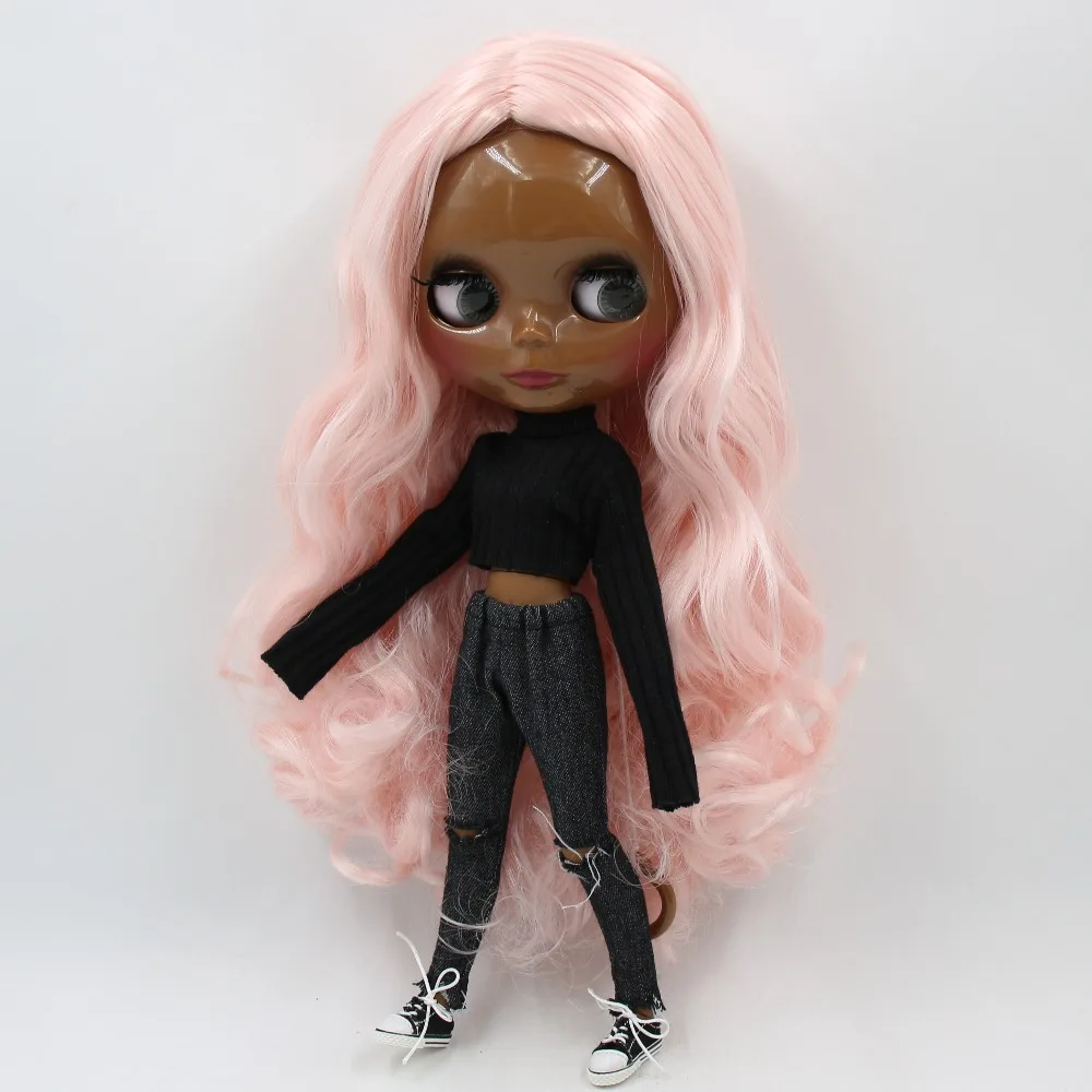 Ледяная кукла DBS Blyth 1/6 bjd супер черная кожа совместное тело Смешанные розовые