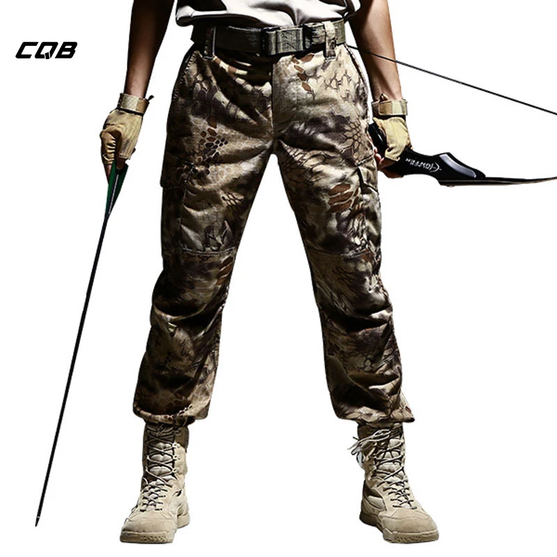 CQB Outdoor Camping Hiking Tactical Military Men's Pants Trekking Trousers Camouflage for Climbing Training Trousers|trekking trousers|hiking