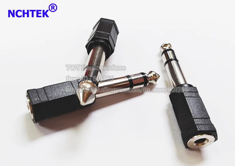 Адаптер NCHTEK для стереонаушников 3 5 мм 1/8 дюйма 6 мм|adapter h1|adapter circuitheadphone usb |