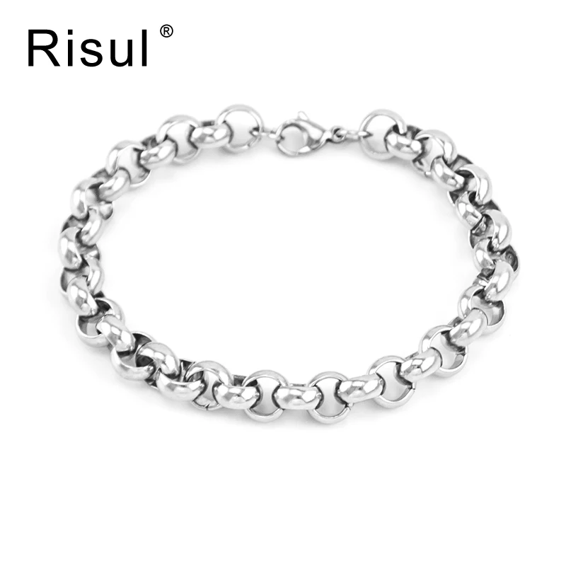 Браслет мужской из нержавеющей стали большой плетеный браслет в стиле рок