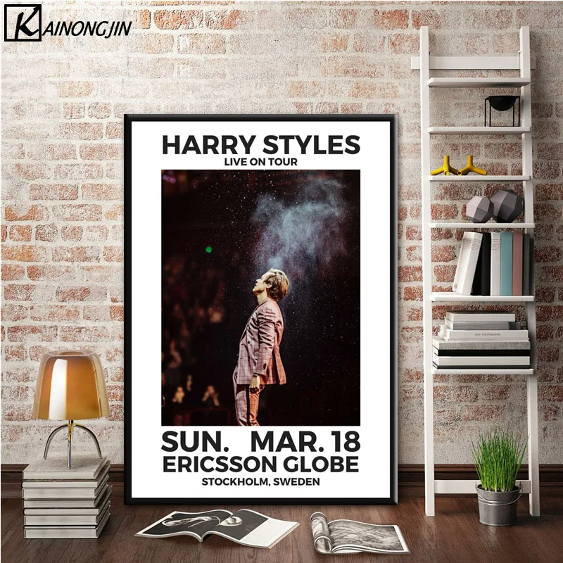 0002 Harry Styles World Tour Live Cover история художественный постер Картина Настенная картина домашний декор, плакаты и принты - Цвет: 0002