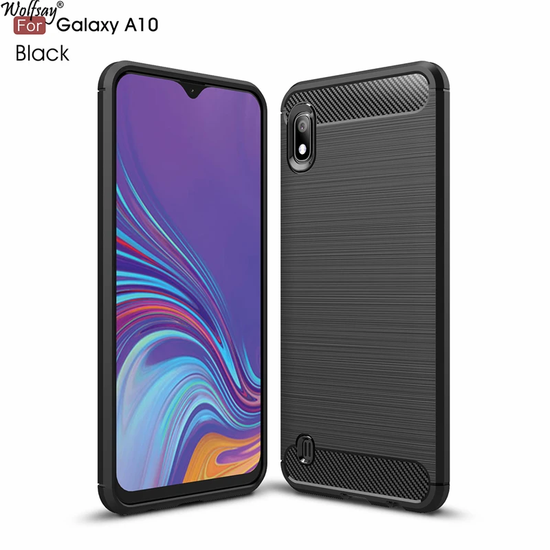 

Wolfsay Anti-knock Case For Samsung Galaxy A10 Case A105F/DS Soft TPU Brushed Case For Samsung Galaxy A10 Phone Fundas Coque