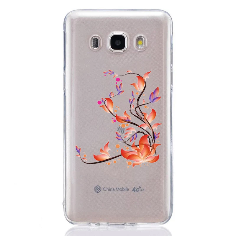 Чехол для Samsung Galaxy J1 J3 J5 J7 J2 prime J120 J320 J330 Рельефный цветок птица кружева мягкие ТПУ