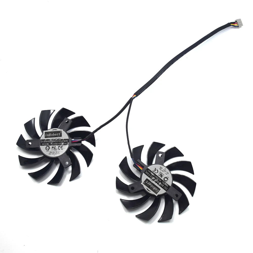Вентилятор кулера 75 мм PLD08010D12HH PLD08010S12HH для MSI GTX 460/480/560/570/580/R5850/6790/6850/6870/6950 Twin Frozr Vision