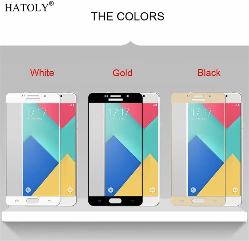2 шт. закаленное стекло для Samsung Galaxy A9 2016 защита экрана A910 полное покрытие Pro 3D