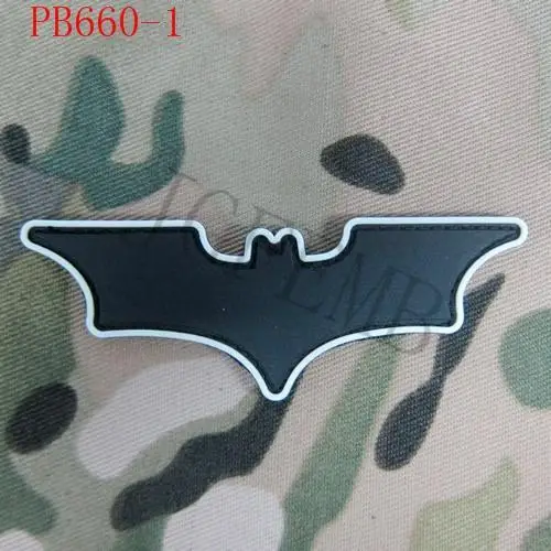 Логотип БЭТМЭН военный тактический боевой 3D ПВХ патч значки белый красный серый