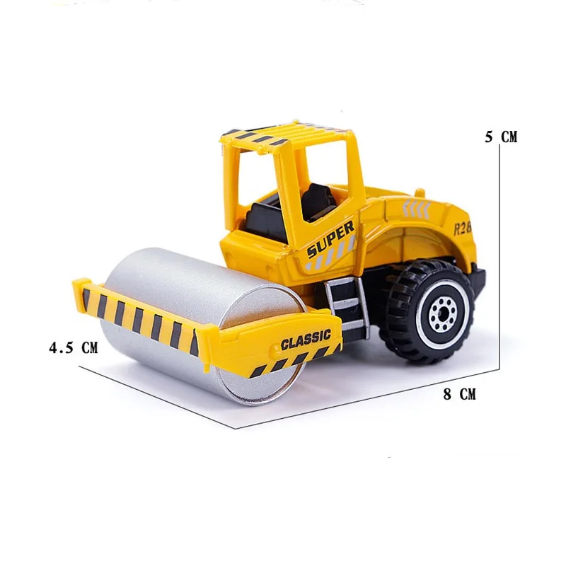 Миниатюрная модель инженерного автомобиля из сплава игрушечного экскаватор для