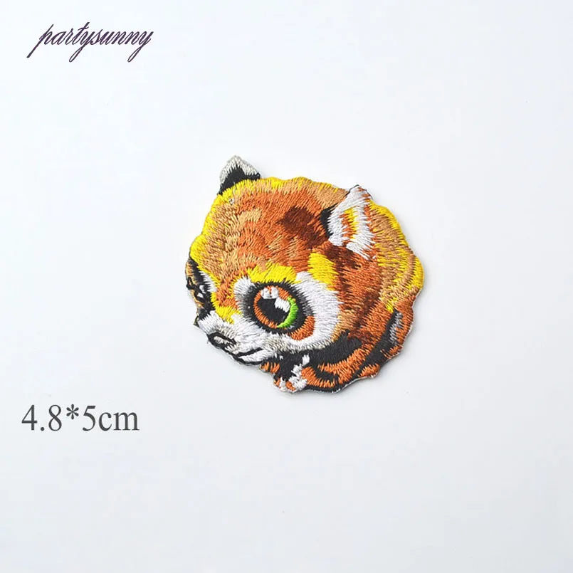 PF Animal Panda Patch Cartoon Embroidered Patches For Clothing Stripes for Clothes Kids Dress Badge Applique Applications TB179 | Дом и сад