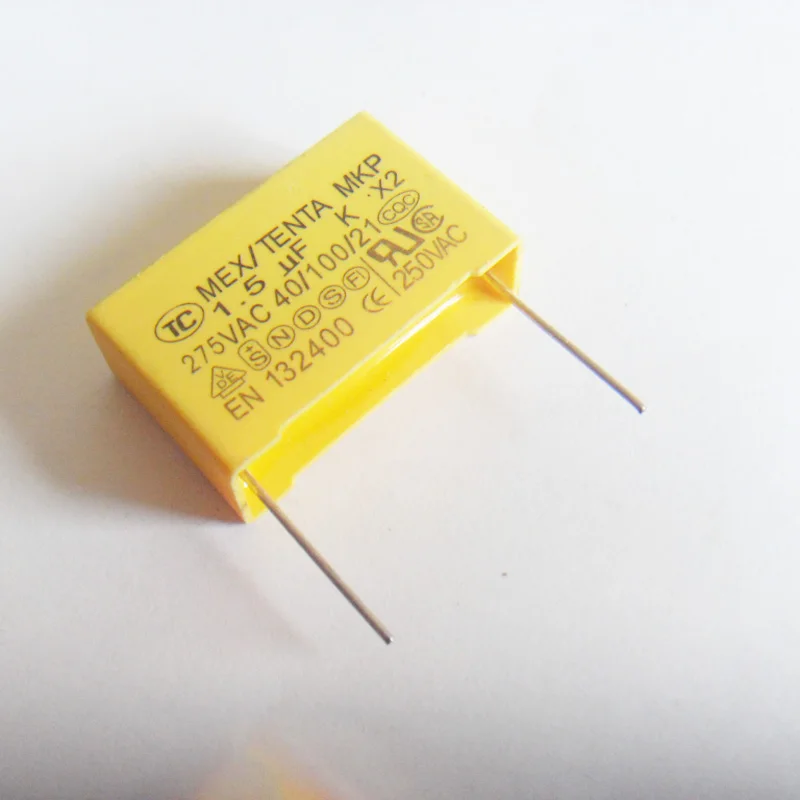 20 шт./лот X2 защитного конденсатора(275VAC 1,5 мкФ Pin 27 мм