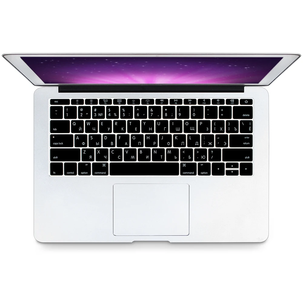Чехол для клавиатуры русская Европа США чехол MacBook Pro без сенсорной панели 13