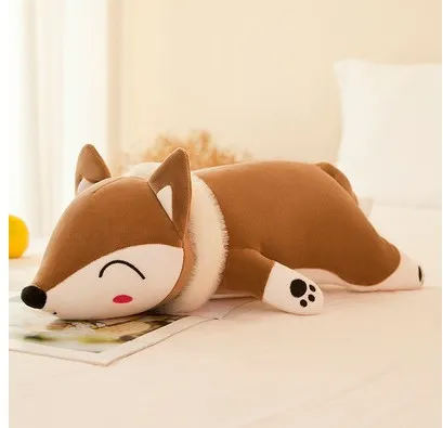 a 35/50 см/60 см/70 см/90 см Kawaii Плюшевые Куклы Мягкие Животные плюшевая игрушка «Лиса» для детей на день рождения плюшевая подушка подарок - Цвет: a