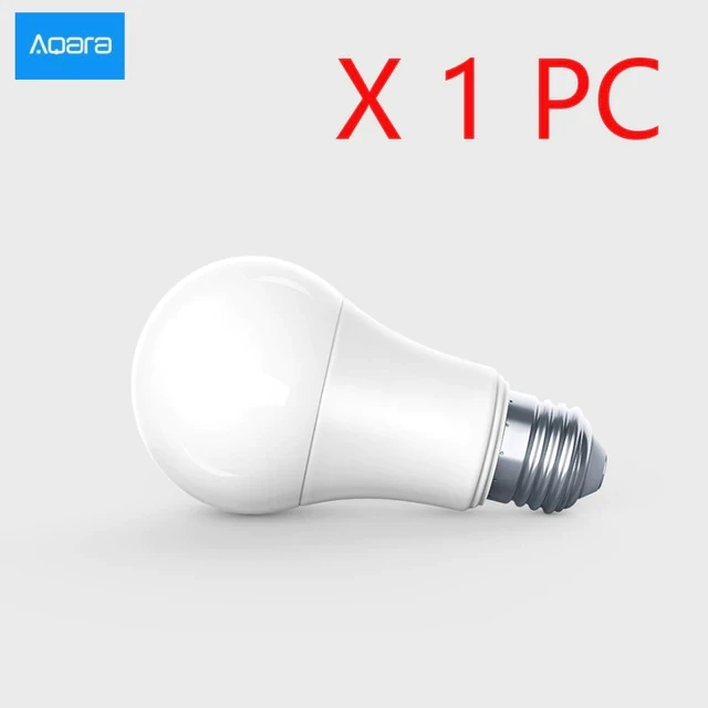 1 pcs Aqara 9W E27 2700 K-6500 K 806lum умный светодиодный светильник белого цвета для работы с домашним комплектом и приложением MIjia - Цвет: 1 pcs
