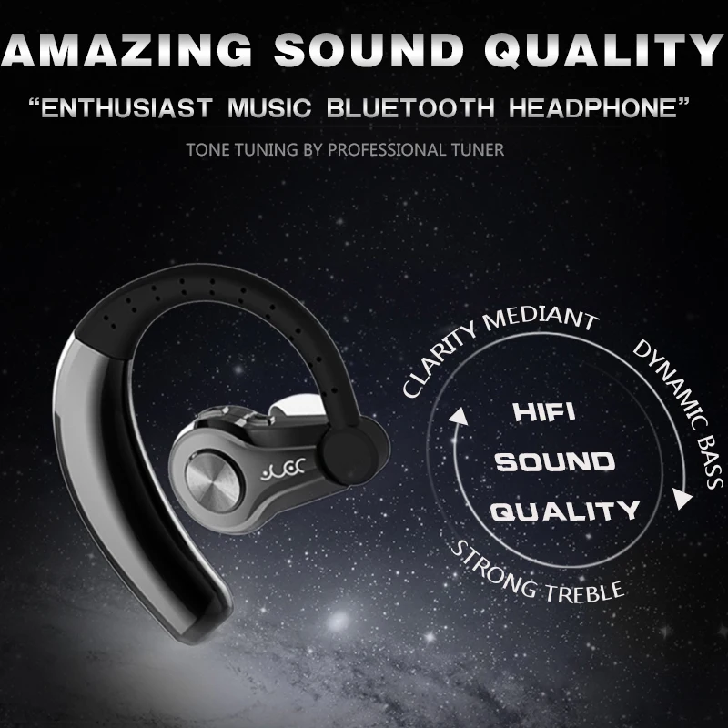 Bluetooth наушники Беспроводной V4.1 Hands free стерео гарнитура с микрофоном автомобиля