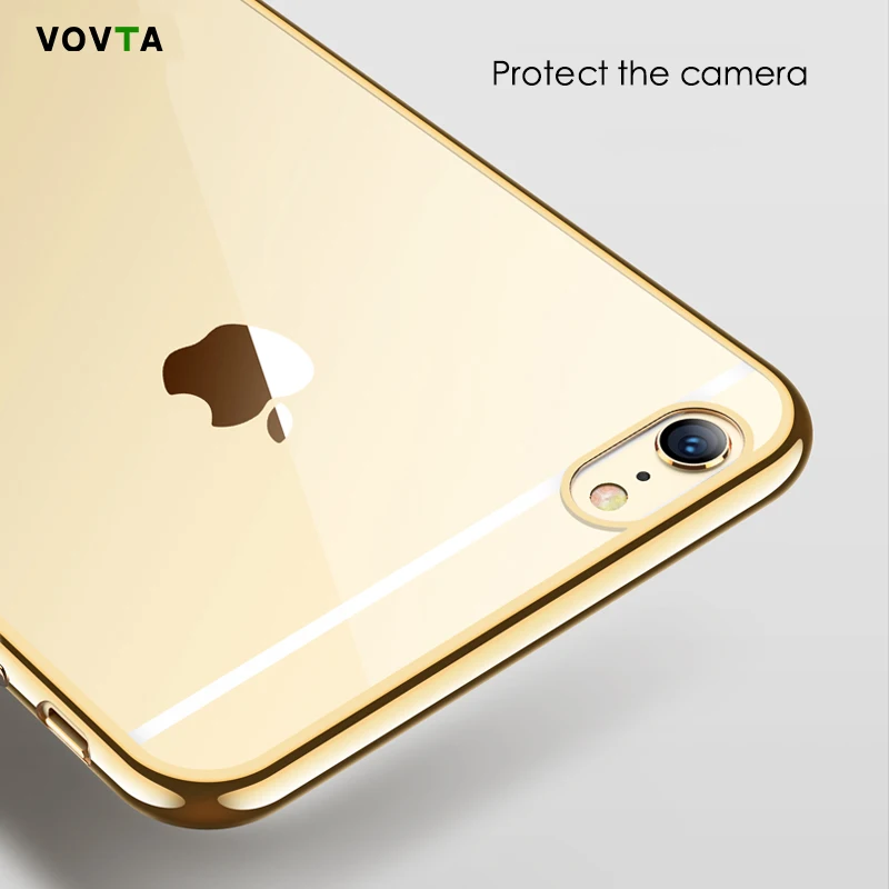 VOVTA 5s для iPhone 6 s e 5 чехол из прозрачного силикона милые мягкие Роскошные Чехлы