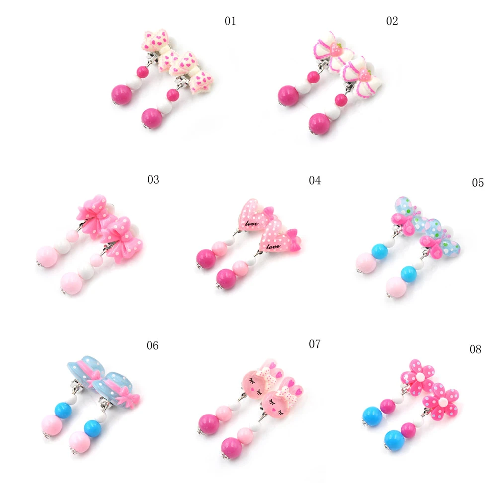 

Korean 1 Pair Flower Soft Cushion Kid Children Ear Clip No Piercing Earring For Kids Birthday Party