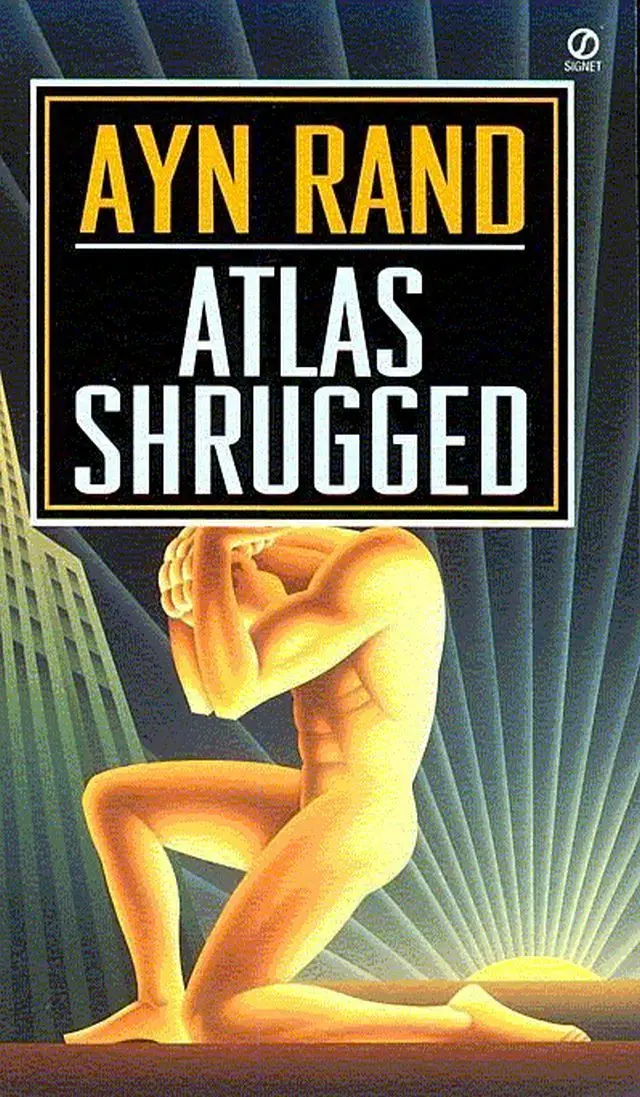 Atlas Shrugged Book Locket Necklace Брелок Серебряный и бронзовый тон B2351 | Украшения аксессуары