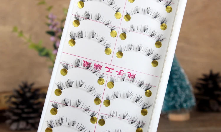 Накладные ресницы ручного изготовления 10 пар натуральных накладных ресниц снизу