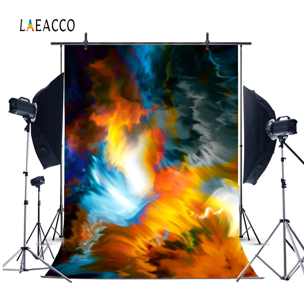 Фотофон Laeacco с граффити и цветным пламенем индивидуальные цифровые реквизиты
