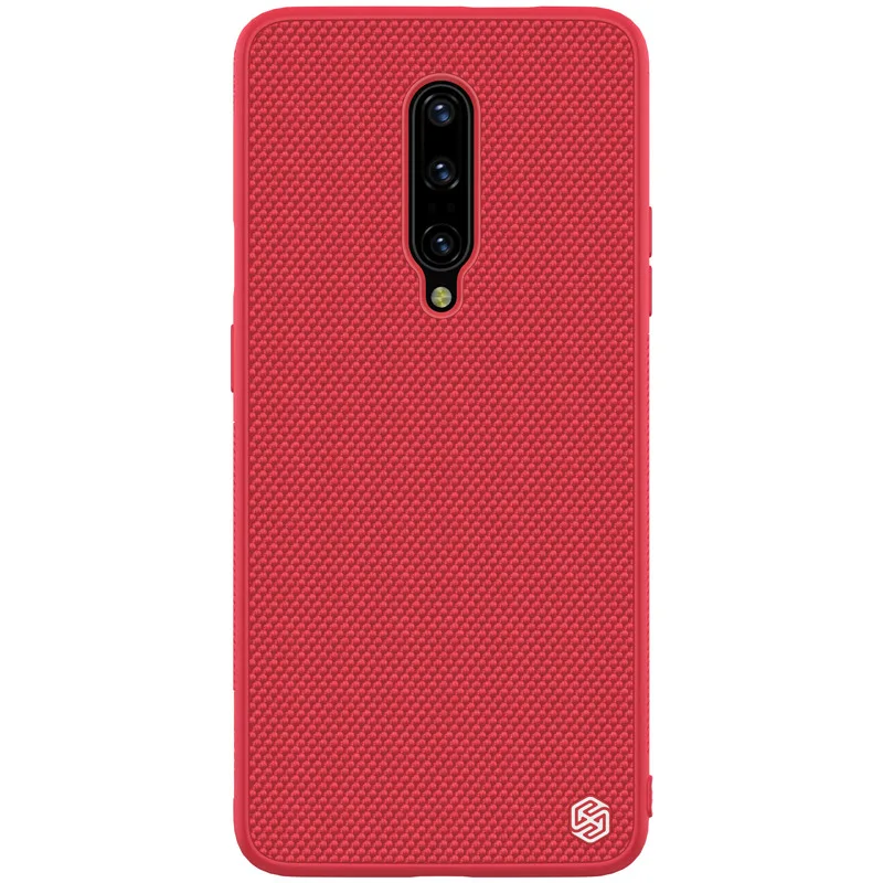 Красный Для OnePlus 7 Pro чехол-накладка global OnePlus 7 Pro задняя крышка текстурированный защитный чехол для OnePlus 7 Pro Nillkin чехол - Цвет: Красный