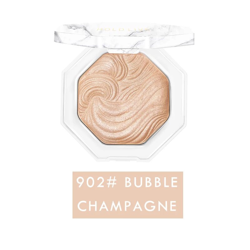 HOLD LIVE 3 цвета белый нефритовый бронзаторы палитра хайлайтер блеск пигмент highlighter порошок светящийся набор Iluminador - Цвет: 902