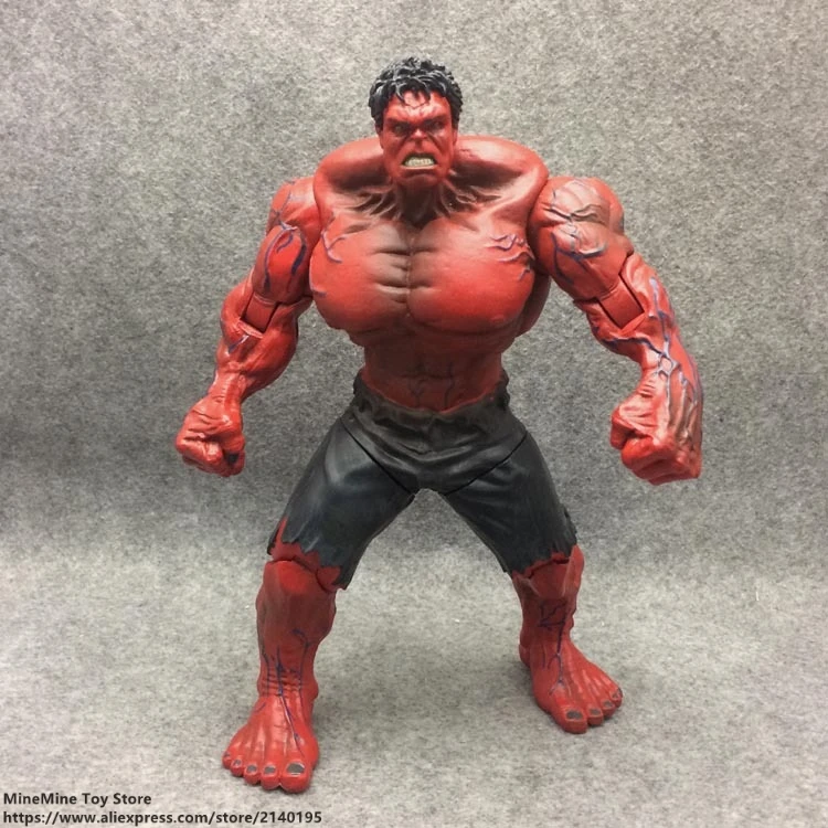 DISNEY Marvel Мстители Красный Халк 24 см фигурка аниме мини кукла украшение ПВХ