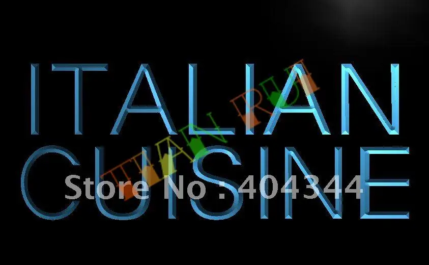 

LB443-светодиодная неоновая вывеска для итальянской кухни, кафе, ресторана