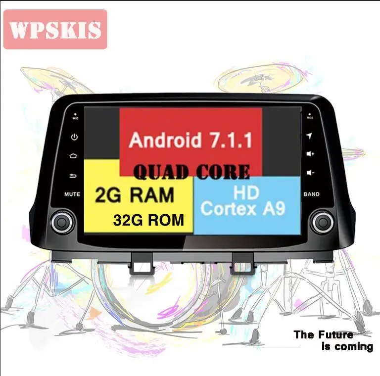 7.1 2-32 Авто Восьмиядерный 4G+ 64G android 9,0 Автомобильный Gps dvd для hyundai Kona Авто Автомобильный Радио Видео плеер gps навигация в тире - Цвет: 7.1 2-32